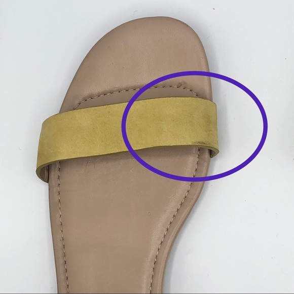 MARIA SHARAPOVA BY COLE HAAN FLAT YELLOW SANDALS - Picture 7 of 16